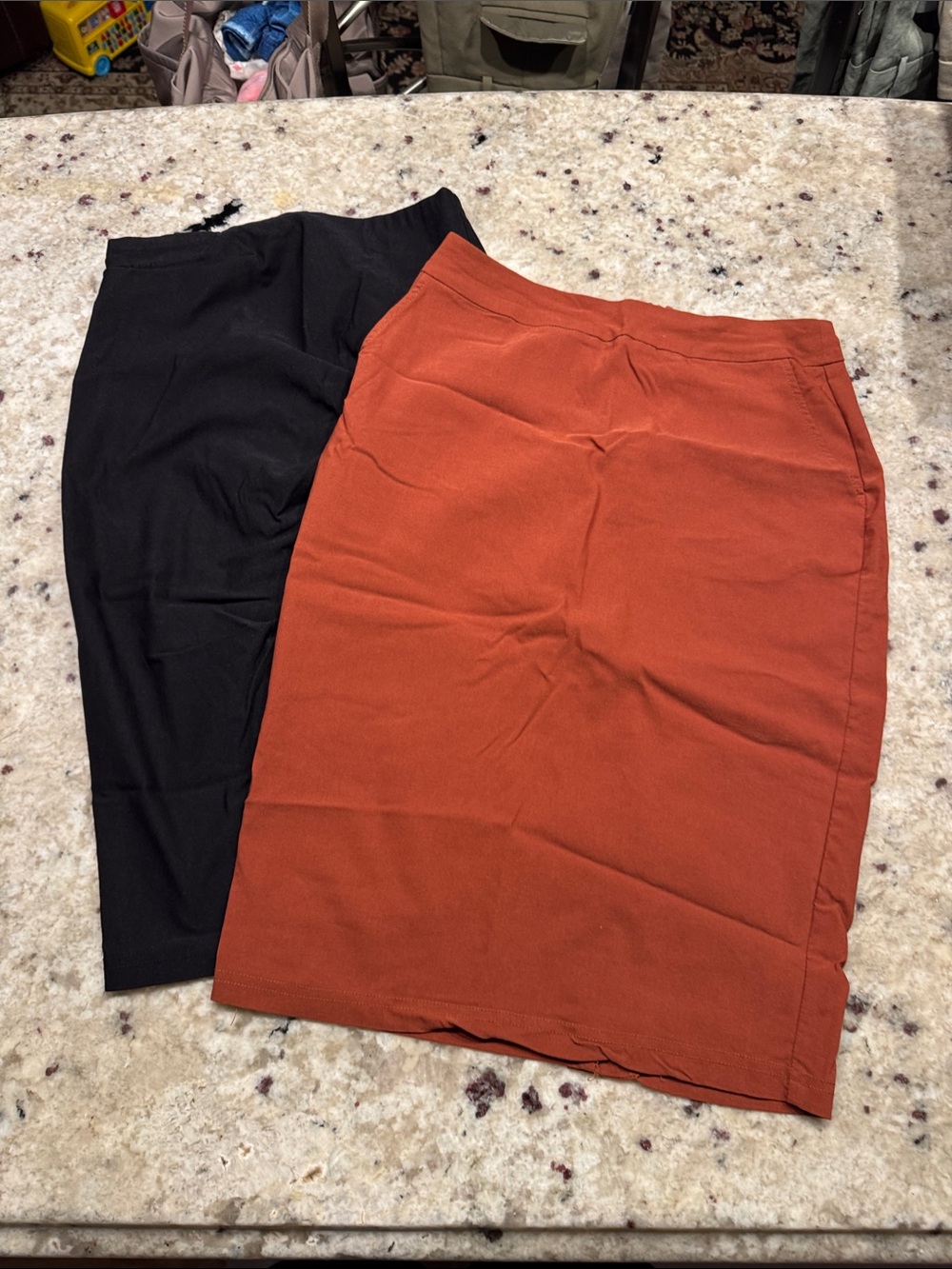 Classic Pencil Skirts - Rust and Black